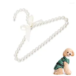 Dog Apparel Pet Clothes Hanger Convenient Space-saving Portable Pearl Organizer Accessories Storage