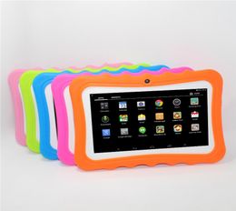 7 inch AllWinner A33 Q88pro Children Tablet PC Android 44 512MB8G Quad core crash proof gift Colourful kids tablets3481081