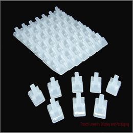 Black White Clear Plastic Display Jewelry Holder for Ring Display Small Clip Pad for Finger Ring Display Stand 200pcs SHIPPIN298b