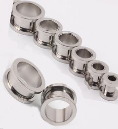 100pcslot mix 210mm Cheap Jewelrystainless steel screw ear plug flesh tunnel piercing body jewelry6260774