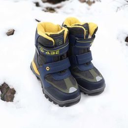 Athletic Outdoor Cute eagle Boys Winter Boots New Waterproof Warm Wool Mid-Calf Children Snow Boots Kids Winter Plush Rubber Boots EU 27-32L2401