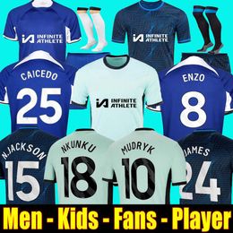 23 24 ENZO CFC NKUNKU Soccer JerseyS COLLECTION MUDRYK GALLAGHER STERLING jersey 2023 2024 FOFANA Black Out football shirt CUCURELLA Mash Up kits CAICEDO