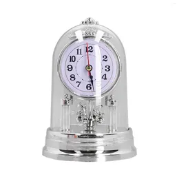 Table Clocks Desk Clock Plastic European Style Quiet Environment Internal Rotation Home Decorations Digital For Living Room Bedroom