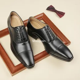 Dress Shoes Men High Quality Handmade Oxford Leather Suit Footwear Wedding Formal Italian Work Breathable Non Slip