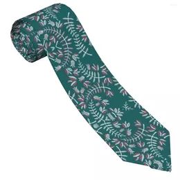 Bow Ties Bohemia Leaf Print Tie Vintage Classic Elegant Neck For Men Daily Wear Quality Collar Design Necktie Accessories