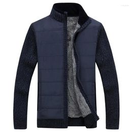 Men's Sweaters 2024 Men Sweater Cardigan Zipper Winter S Wool Jacket Military Army Green Thicken Fleece