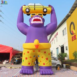wholesale 8mH (26ft) With blower Free Ship Outdoor Activities commercial advertising giant inflatable gorilla cartoon ground balloon air balloons for sale