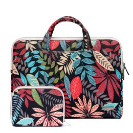 Backpack Laptop Bag Computer Package Color Leaf Pattern Retro Tablet for 1115.6 Inch Laptop and Tablet Pc and Durable Briefcase
