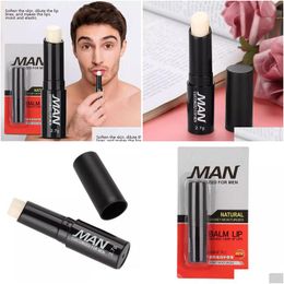 Lip Balm Natural Lip Balm For Men Honey Moisturizes Chapstick Moisturizing Hydration Lighten Lips Lines Anti-Dry Lipp Care Makeup Drop Dh3Kf