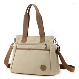 Evening Bags Large Capacity Women's Shoulder Waterproof Canvas Shopping Female High-quality Crossbody Bag Top-Handle