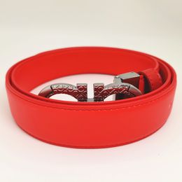 mens designer belt ceinture homme 3.5cm Wide Belt Smooth leather leather high-end resort casual style belt Small D pattern luxury 8 belt buckle 95-125cm Length