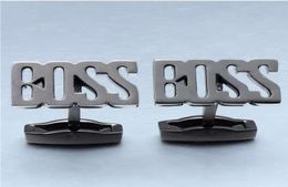 3 Colours BOSS Car Brand Cufflinks for Men Gun Metal Cuff links Button High Quality Man Jewellery Accessories9863398