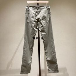 Pantaloni da uomo primavera ed estate loro Pantaloni casual da lavoro in cotone elasticizzato tinta unita piana