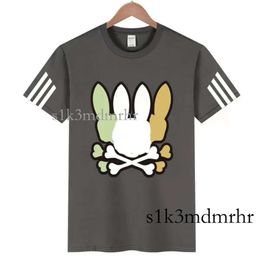 Designer Men's T-Shirts Bunny Polos Combed Cotton Summer Male Short Sleeve Business Design Pattern Womens Psychos Bunnys Top Shirt Casual 288