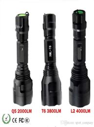 Bright Lighting LED Flashlight XML T6 L2 Q5 Rechargeable Tactical Flashlight Torch Lamp 5Mode Hunting Light Waterproof3097034