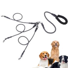 Sets 3 Way Dog Leash No Tangles Safety Dog Lead Leashes Three Dog Leash Multi Way Splitter Multiple Dog Leash With 360 Swivel Device