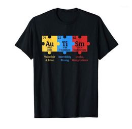 Men039s Print T Shirts Autism Awareness Puzzle Summer HighElastic Cotton Funny Brand Clothing Customised Top8361323