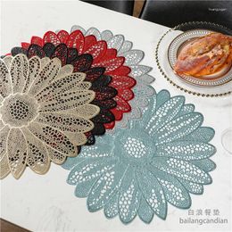 Table Mats Thickened American PVC Western Placemat El Restaurant Bronzing Heat Insulation Mat