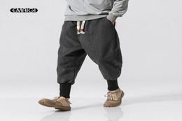 Men Winter Thick Wool Casual Pants Japanese Fashion Loose Harem Pant Male Long Warm Boot Trousers Size M5XL7470683