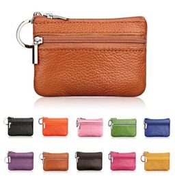 Casual Women Fashion Genuine Leather Car Key Holder Keyring Pouch Coin Purse Case Wallet7644385