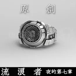 Cluster Rings Fashion Metal Mechanics Gear For Motorcycle Party Goth Punk Men Women Jewellery Accessories