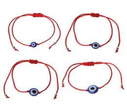 Charm Bracelets 8101214mm Lucky Blue Bead Bracelet Red String Thread Rope Amulet Jewellery 2022 Gifts13393765