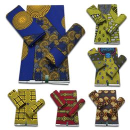 Factory Price Ankara Wax Fabric d Veritable African Real Print Wax Fabric 100% Cotton Ghana Style Soft Pagne Sewing 240223