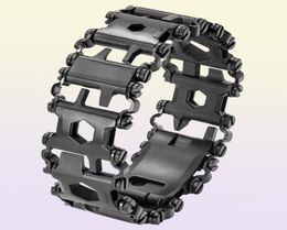 Outdoor Gadgets 29 In 1 Multifunction Tool Tread Bracelet Outdoor Pocket Bracelets Bolt Driver Tool Kit Opener Wrench MultiTool Ca1191935