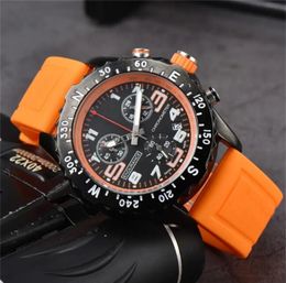 U1 Top 3A Bretiling B20 B01 Navitimer Watch Movement Super Japan Quartz Endurance Pro Avenger Chrono meter Watches Rubber Men Watches Sapphire Glass Wristwatches