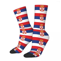 Men's Socks Yugoslavia Flag Serbia Men Women Cycling Novelty Spring Summer Autumn Winter Stockings Gift