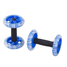 AB Wheel Rollers Four-wheeled Muscle Trainer Wheel Abdominal Power resistance bands Gym Arm Waist Leg Training Fitness Exercise 240227