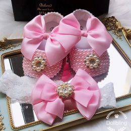 Уличная кукольная обувь «Розовые груши» для девочек, детская дизайнерская обувь, подарок для новорожденного, обувь для крещения на Новый год