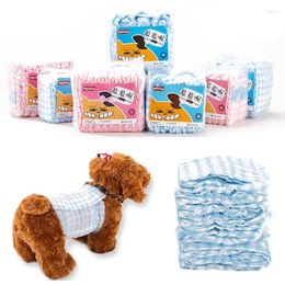 Dog Apparel 10Pcs/pack Pet Diapers Super Absorption Disposable Physiological Pants Leakproof Pads Diaper Products