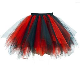 Skirts Half Skirt Children's Cake Fluffy Tutu Princess Lace Irregular Mesh Rainbow Layer