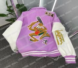 22ss Men Designers Jackets Frog Jacquard fabric 1854 baseball cloth Stand Collar Streetwear black MXL2050570