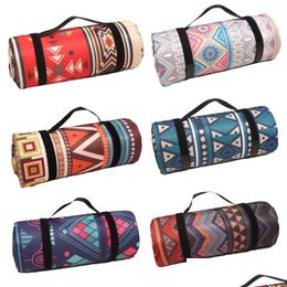 Blankets Outdoor Picnic Mat Blanket Carpets Persian Style Portable Waterproof Beach 200X150Cm Drop Delivery Home Garden Textiles Dhwcp