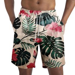 Men's Shorts Men Summer Board 3d Printed Beach Pants Swimsuit 2024 Hawaii Swim Trunks Volleyball Sport Gym Short