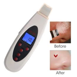 Device Ultrasonic Skin Scrubber Lw006 Deep Face Cleaning Hine Remove Facial Massager Ultrasound Peeling Clean Tone Lift 4pcs/lot