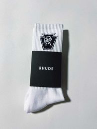 Designer Rhude Socks Men Sock Women Luxury High Quality Pure Cotton Comfort Brand Representative Deodorization Absorb Sweat Let In Air Stockings Fashion Blac 05HL