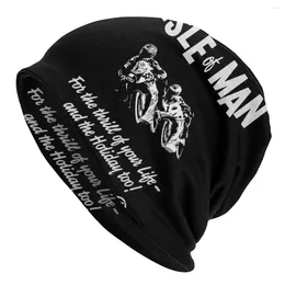 Berets Isle Of Man Bonnet Femme Street Knitted Hat For Men Women Winter Warm Motorcycle Races Beanies Caps