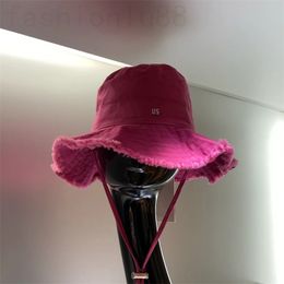 Black hats designers luxury womens hat summer outdoor traveling leisure fashion shade casquette frayed wide brim adjustable drawstring mens designer cap PJ027 C4