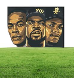Wall Art Decor Legend Old School Biggie Smalls WuTang NWA Hip Hop Rap Star Canvas Painting Silk Poster5754593