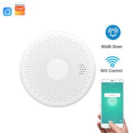 Detector Combination Smoke and Carbon Monoxide Detector Photoelectric Sensor 85dB Fire Device CO Alarm Tuay Smart Life Message Push Alert