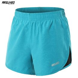 Shorts ARSUXEO Womens Running Shorts 2 In 1 Quick dry Sports Gym Yoga Fitness Ladies Running Tights Shorts b1102