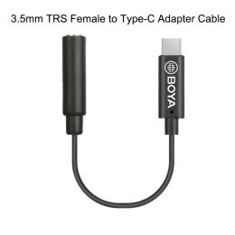 Accessories BOYA BYK6 3.5mm TRS Female to TypeC Adapter Cable for DJI OSMO Pocket Video Stabiliser Gimbal Connect to Camera Microphone