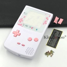 Cases Glass Cherry blossom screen lens full shell case housing cover for Nintendo Game Boy Color GBC game console replacement shells