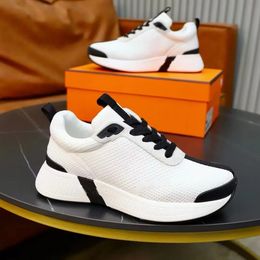 Top 2024 Brand Men Heros Sneaker Shoes Technical Knit Suede Goatskin Rubber Midsole Trainers WeddingPartyDress Plate-forme Casual Walking EU38-46With Box