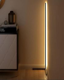 Floor Lamps Nordic LED Lamp Modern Simple Warm White Corner Rod Light For Living Room Bedroom Interior Atmosphere Standing IndoorF4271881