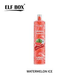 vape15k Original ELF BOX 15000 Puffs Disposable Vape 10K 650mAh Type-C Charging 26ml With Battery And Ejuice Display 12 Flavors 0% 2% 5% E Cigarettes Strawberry Kiwi