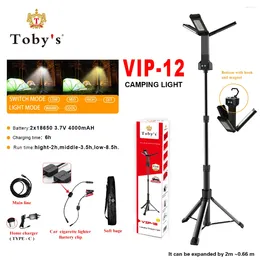 Portable Lanterns Led Camping Work Light Adjustable Fishing Rod With Rf Control 12v For Car Outdoor Multifunction Lamp